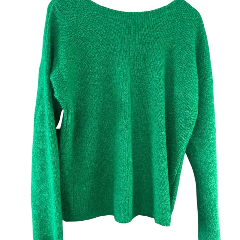 Sezanne Mohair Pearl Button Cardigan in Green - Picture 9 of 14